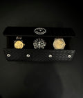 Midnight Black Watch Roll- Three Watches